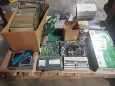 Pallet of NUM CNC Modules, Circuit Boards and Exit Lights