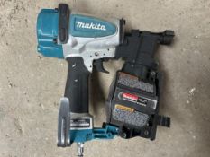 Makita 1 3/4" roofing coil pneumatic nailer - an454 - 1 year factory warranty-recon.