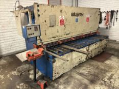 1999, Bilsan Hydraulic Guillotine Machine, Model: BHGM, Serial No: 99-04, 12 x 3000mm Capacity.