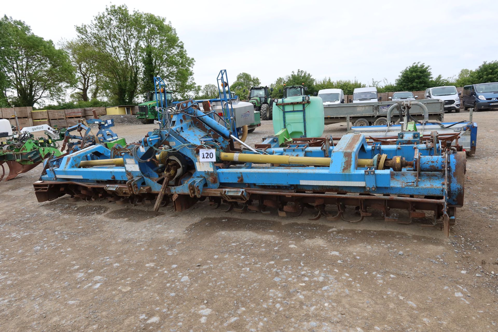 2012, Standen Rotavator triple bed, type: R1400 240 with 4 x deep convex body soil ridgers, 6.8m (