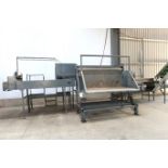 GROUP LOT : Roller conveyor and reversible conveyor, GW Engineering metal framed hydraulic box