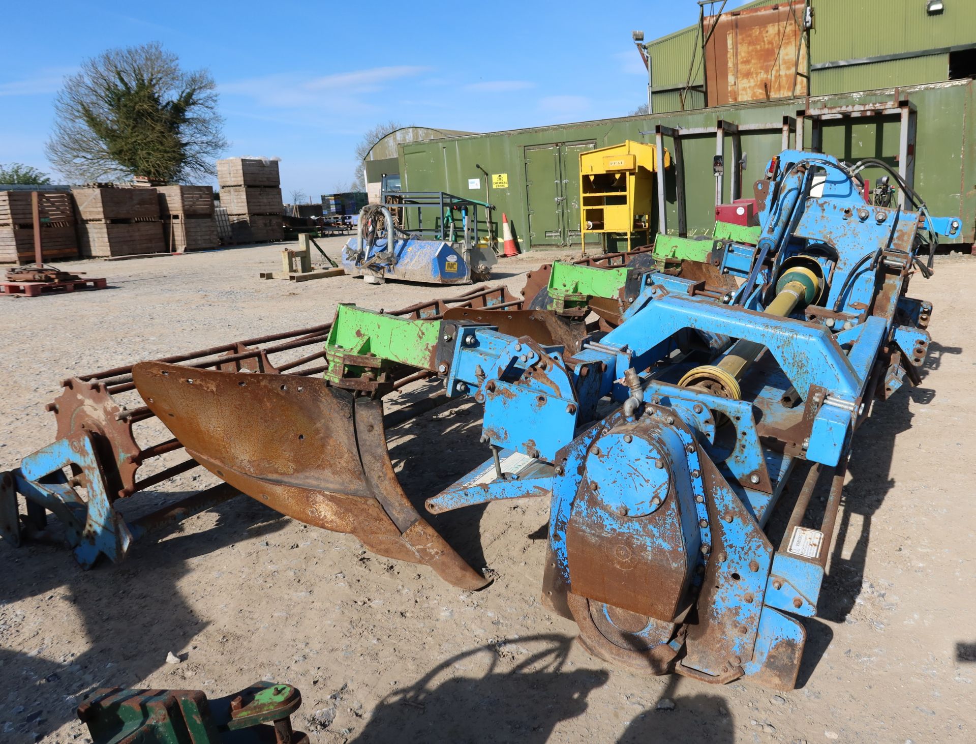2012, Standen Rotavator triple bed, type: R1400 240 with 4 x deep convex body soil ridgers, 6.8m ( - Image 3 of 10