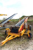 1995, Climax store loader cleated conveyor, telescopic, external control panel for controlling
