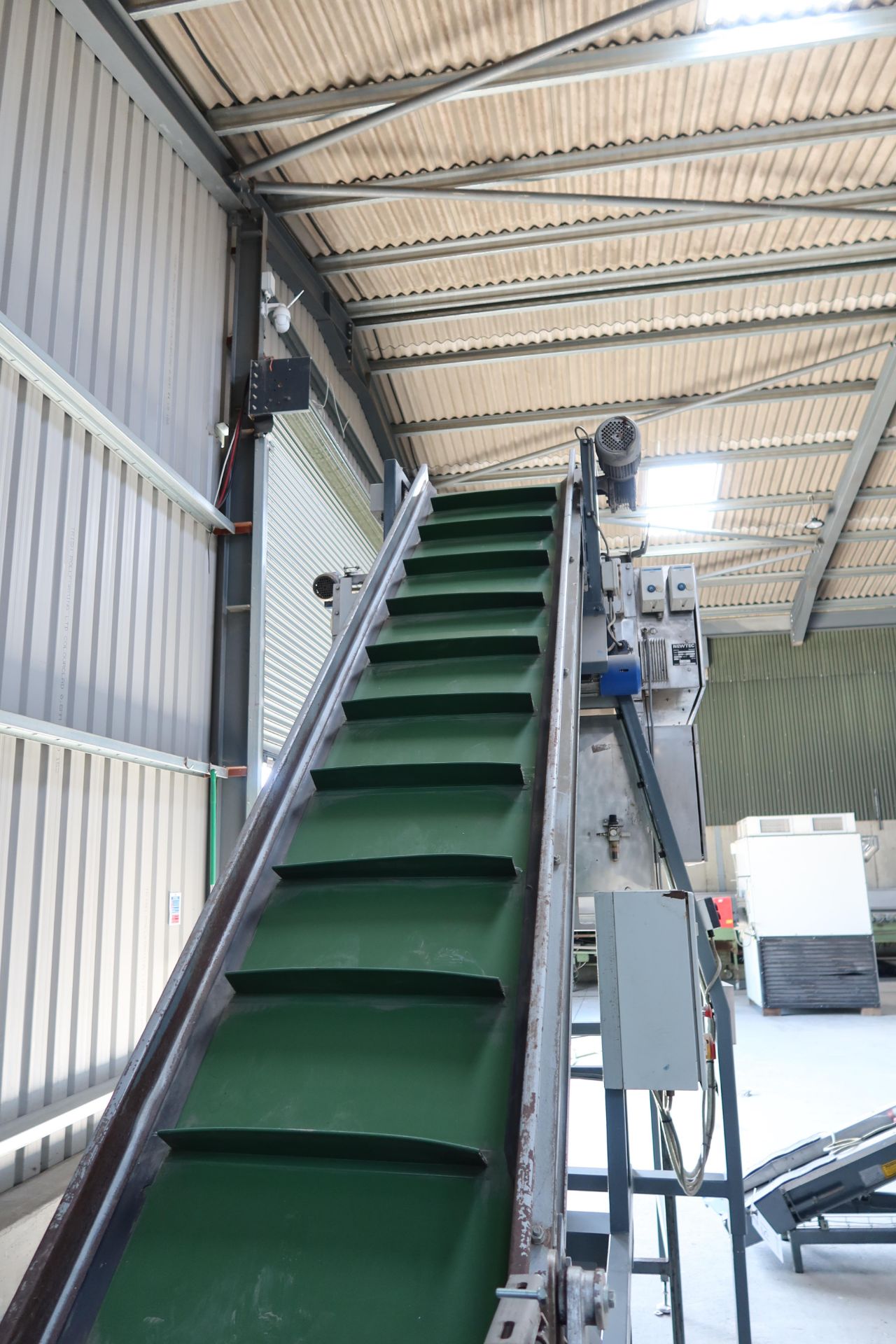 2008, Newtec s/steel system weigher, Type: 2009A, metal framed elevated cleated conveyor 0.53m - Image 6 of 6