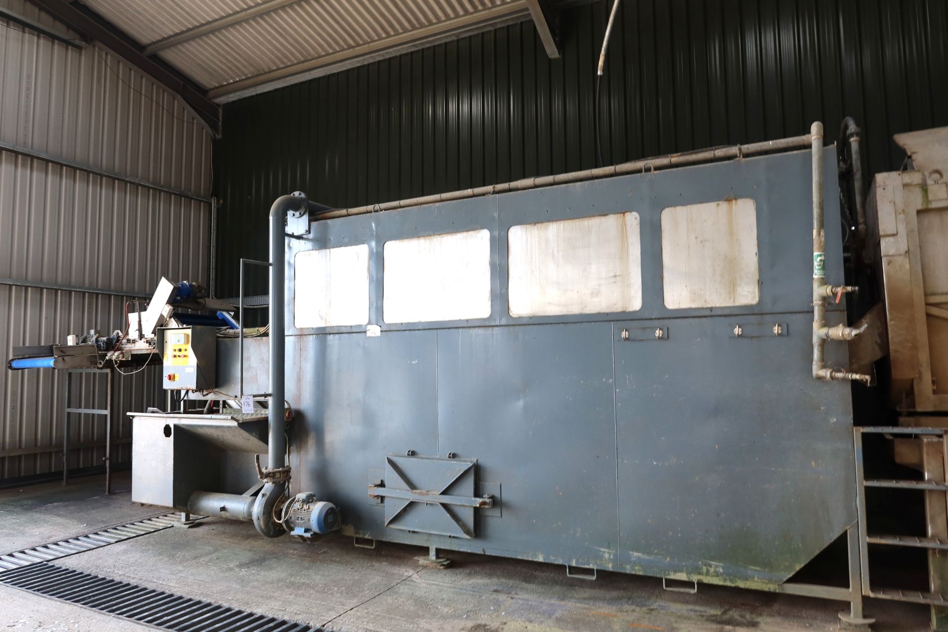 Tong Peal Hydro Cooler for fruit and vegetables, with wide belt web conveyor, 2014, DC s/steel - Image 3 of 14
