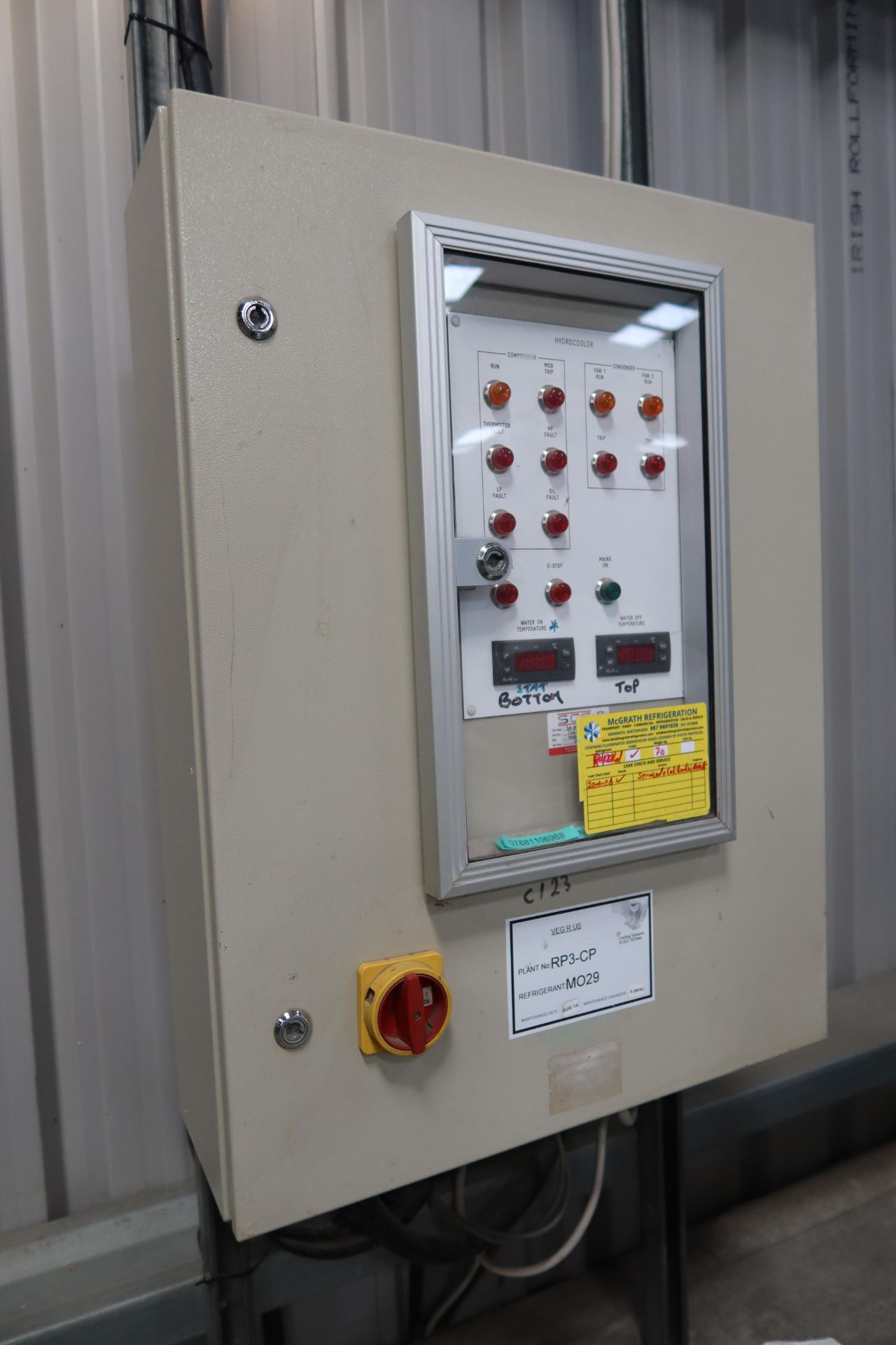 Tong Peal Hydro Cooler for fruit and vegetables, with wide belt web conveyor, 2014, DC s/steel - Image 12 of 14