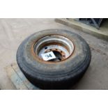 Bridgestone wheel and tyre, 385/65 R22.5.