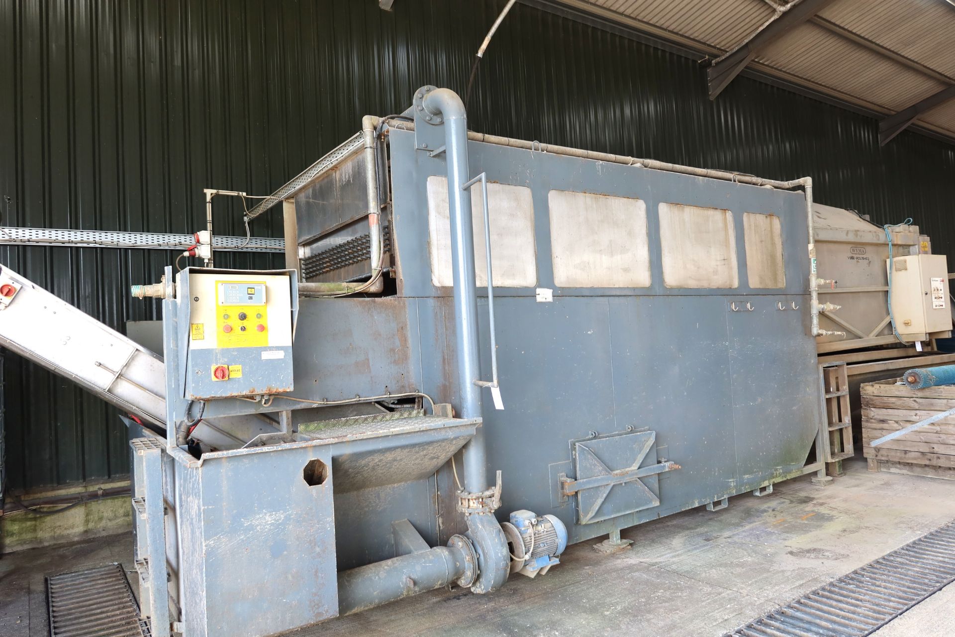 Tong Peal Hydro Cooler for fruit and vegetables, with wide belt web conveyor, 2014, DC s/steel - Image 2 of 14