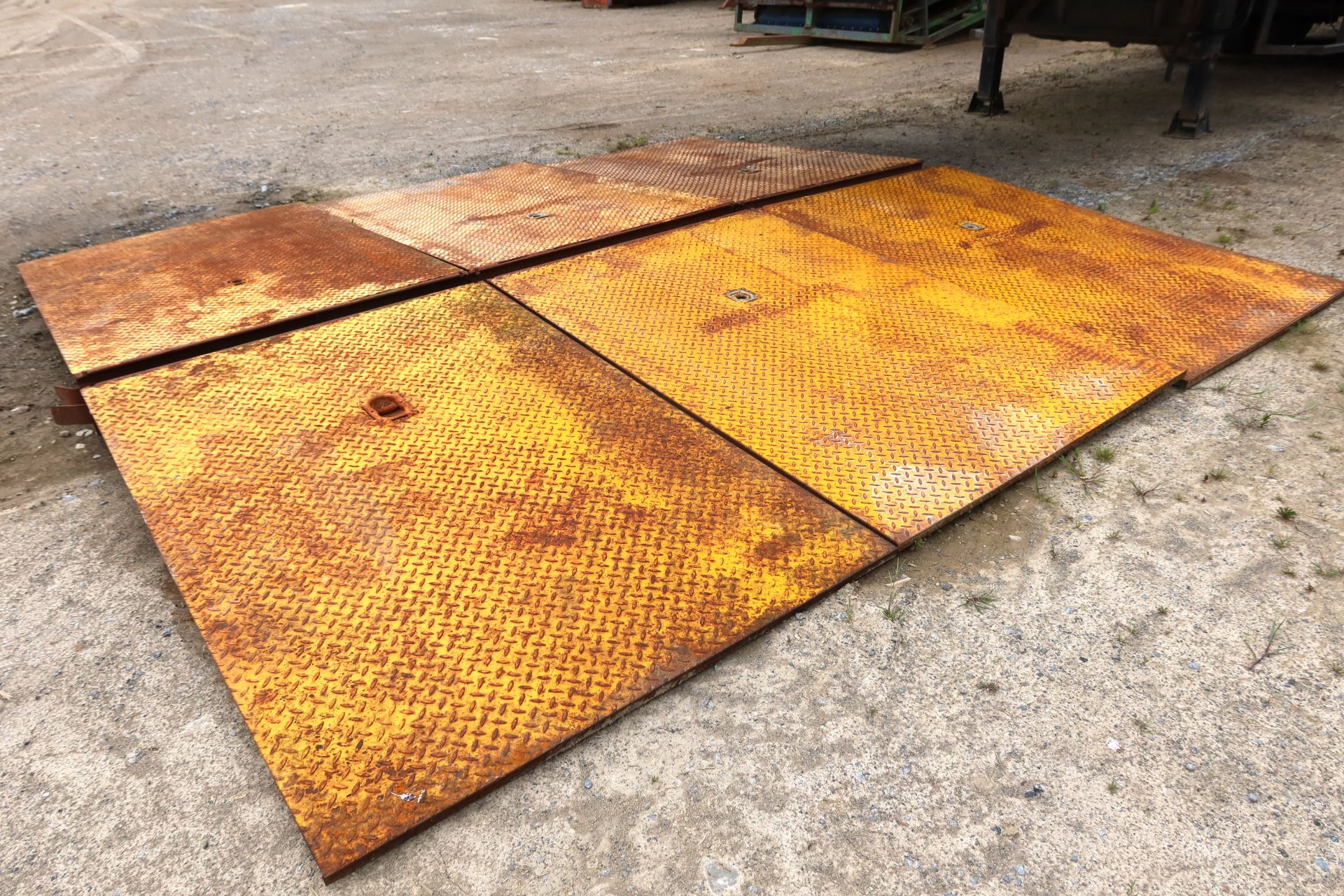 Irrigation road crossing ramps - Metal angled road covering to protect irrigation pipe - Image 2 of 2