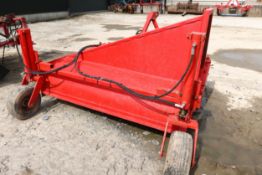 Jones Eng twin flail carrot topper with hydraulic height control.