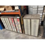 9 x Fifteen Drawer File Cabinets.
