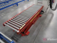 (2) Pentalift Electric Scissor Lift Conveyors