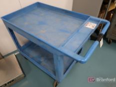 Blue Rolling Utility Cart
