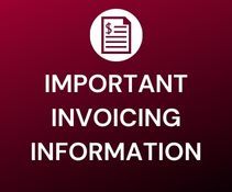 IMPORTANT INVOICING/PAYMENT INFORMATION