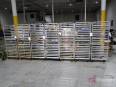 (7) Rolling Bakery Trays