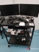 Work Station on Casters w/ Contents
