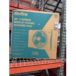 AIR KING 20" WHOLE HOUSE WINDOW FAN, 3-SPD., 115V
