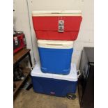 LOT OF (3) ASS'T COOLERS