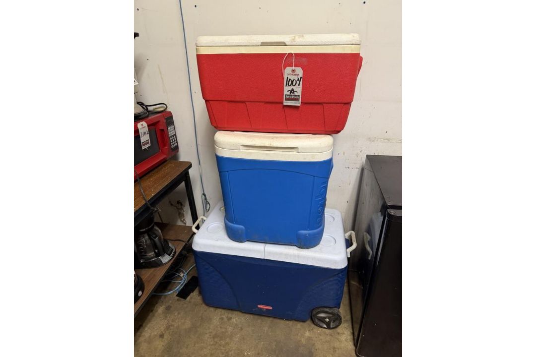 LOT OF (3) ASS'T COOLERS