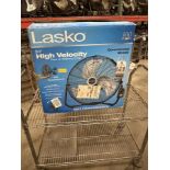 LASKO 20" HIGH VELOCITY FLOOR OR WALL MOUNTED FAN, 115V (NEW)
