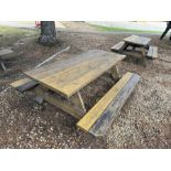 6' WOOD PICNIC TABLES
