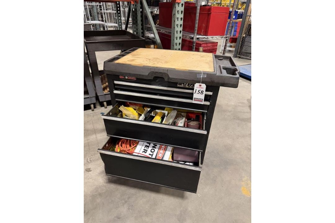 WATERLOO 4D 27" PORT. TOOL CAB. W/ CONTENTS