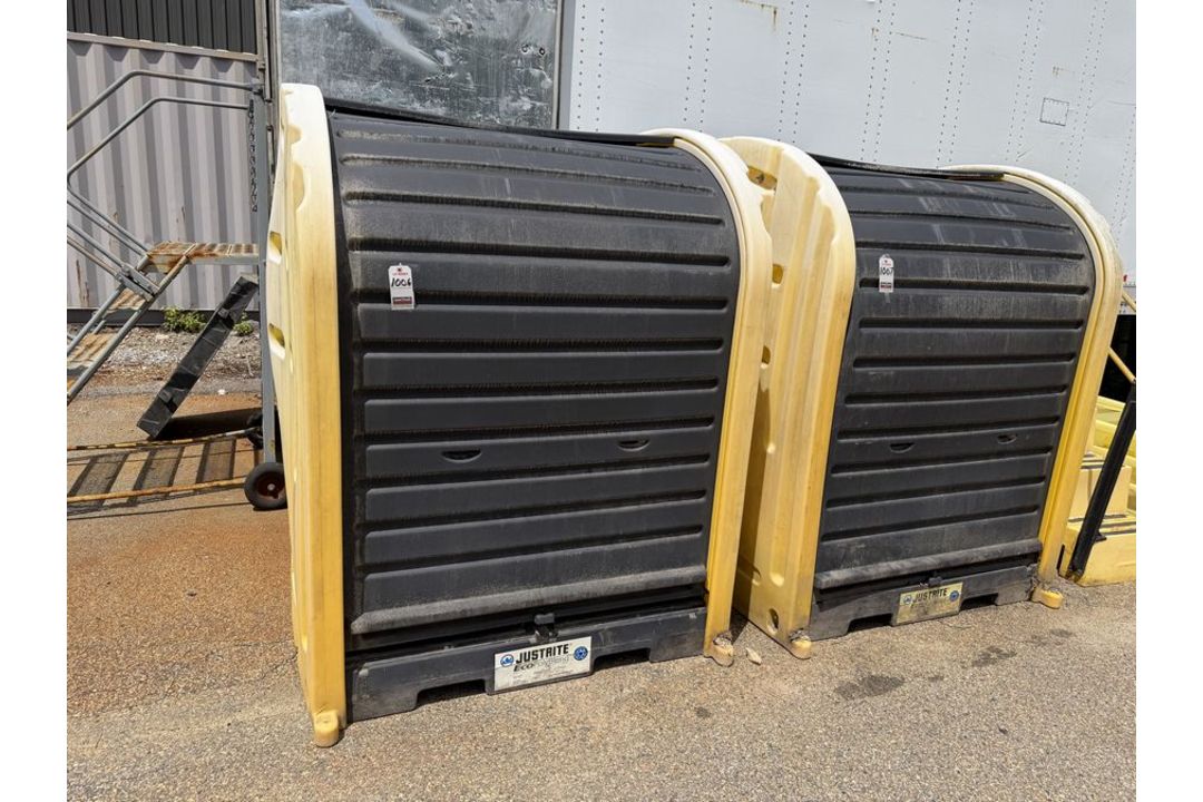JUSTRITE 6'X4' ECO POLYBLEND 4-DRUM DRUM SHED