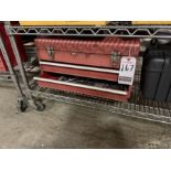 2D METAL TOOLBOX W/ CONTENTS