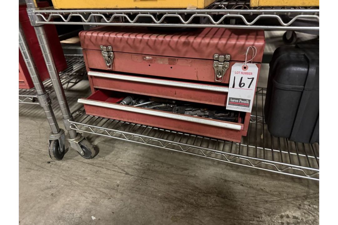 2D METAL TOOLBOX W/ CONTENTS