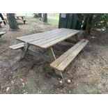 8' WOOD PICNIC TABLE