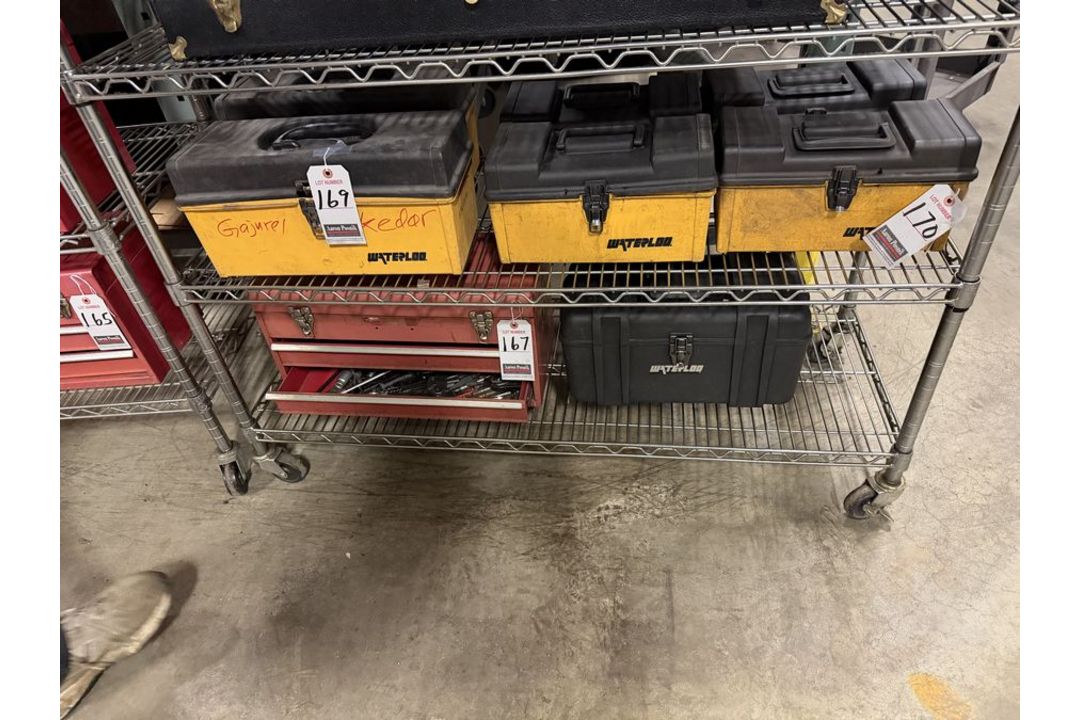 ASS'T WATERLOO POLY TOOLBOXES W/ CONTENTS