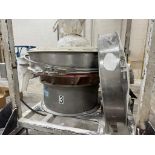 Thermal Engineering Approximate 48" Diameter Stainless Steel Single Deck Vibratory Screener. With to