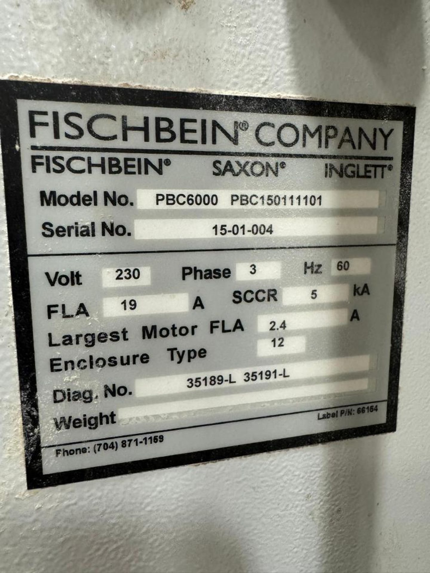 Fischbein Portable Pinch Bag Closer, Model# PBC6000, Serial# 15-01-004. With approximate 12" wide x - Image 8 of 12