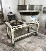 Sweco Approximate 48" Diameter Stainless Steel Single Deck Vibratory Screener, Model US48S, Serial#