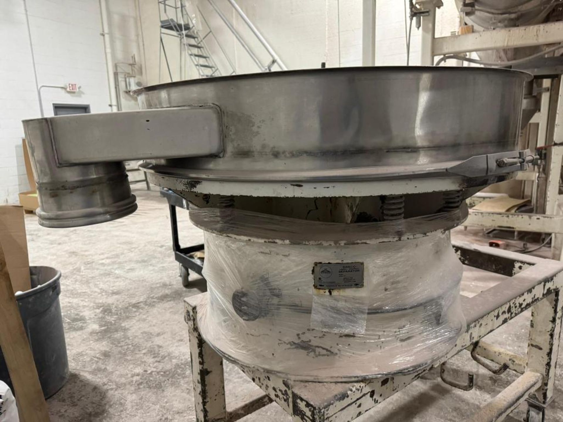 Sweco Approximate 48" Diameter Stainless Steel Single Deck Vibratory Screener, Model US48S, Serial# - Image 4 of 8