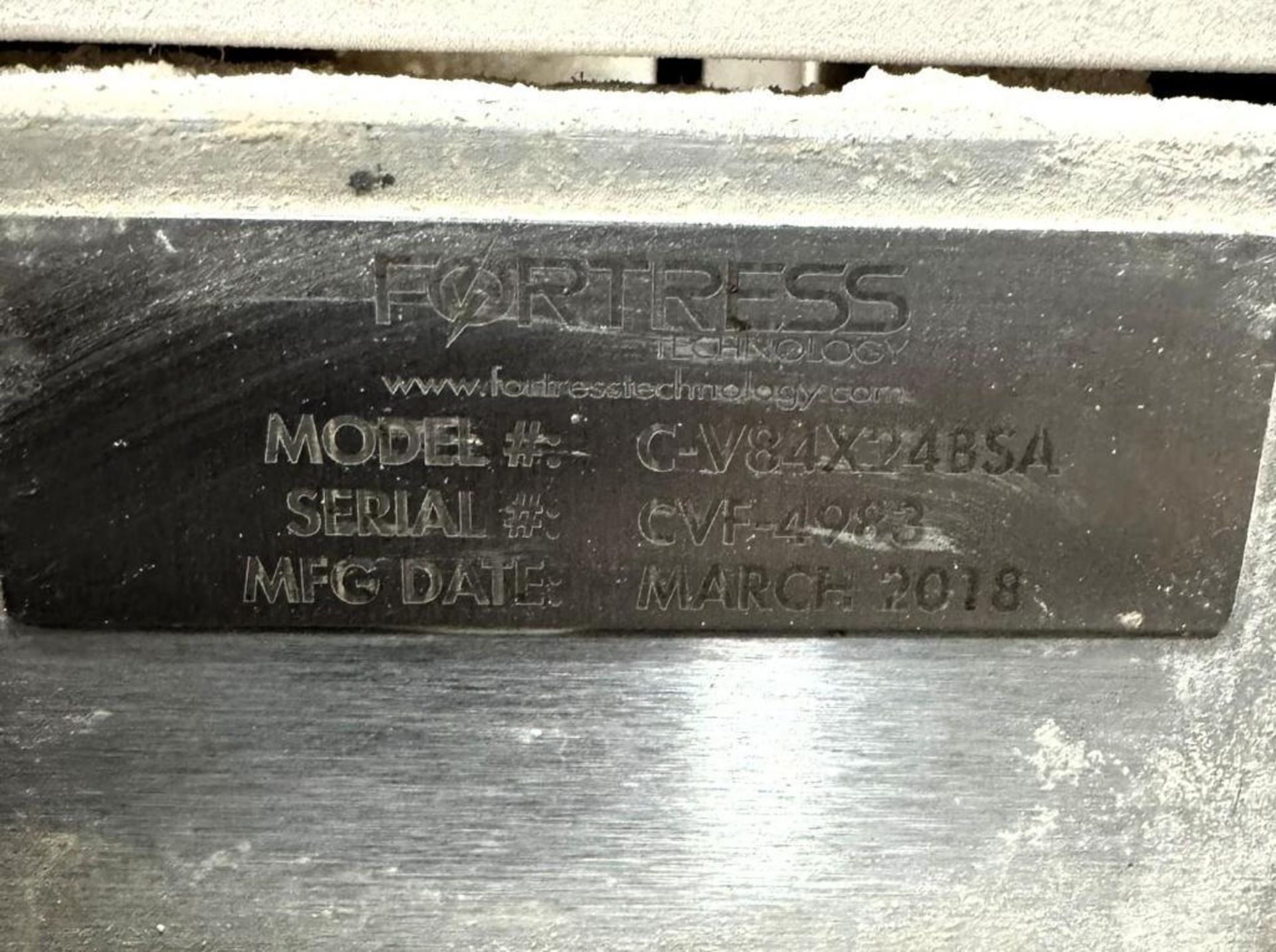 Fortress Phantom Conveyor Mounted Portable Metal Detector, Model C-V84X24BSA, Serial# CVF-4983, Year - Image 8 of 10