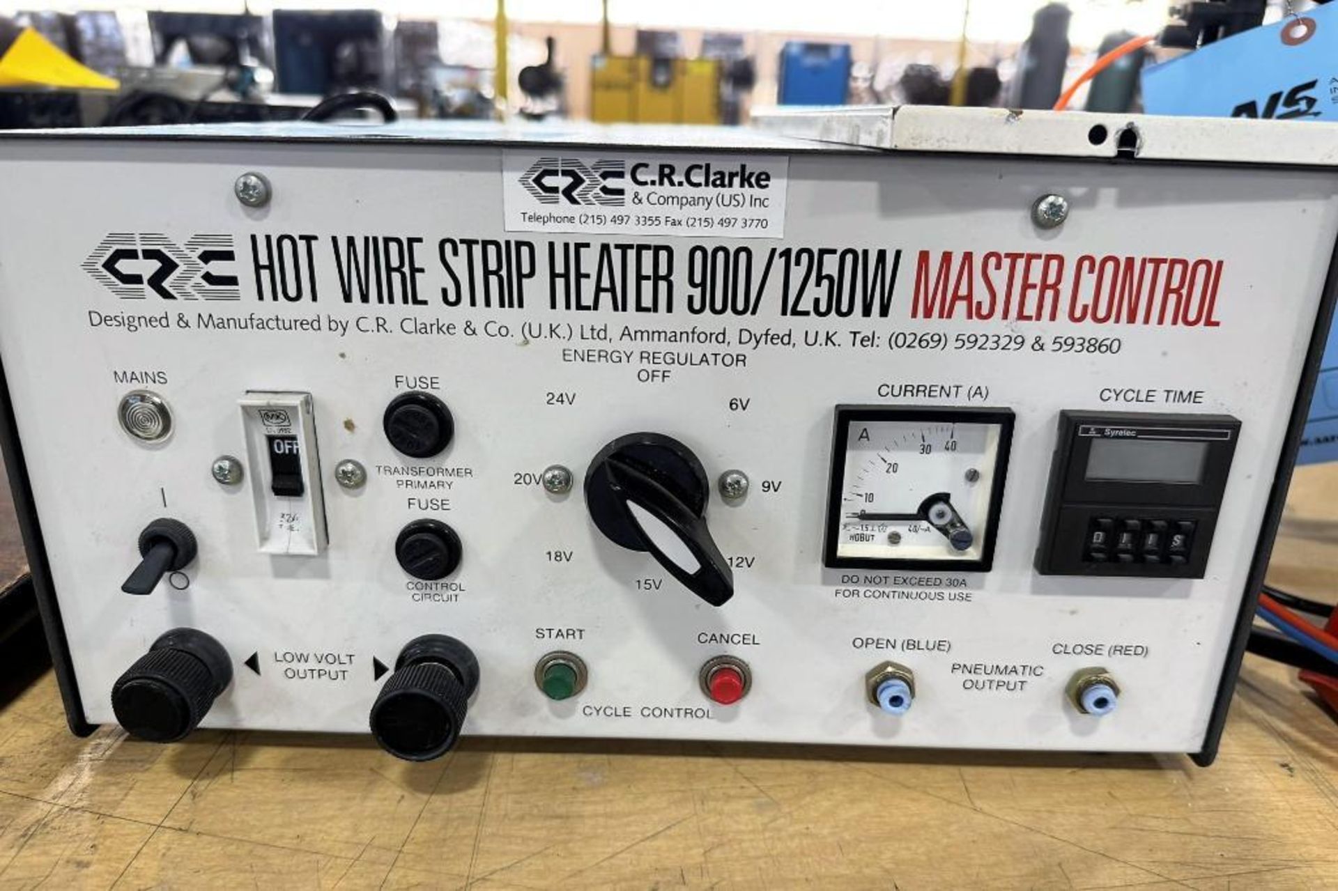 c-r-clarke-hot-wire-strip-heater-model-900b-serial-900b143-with