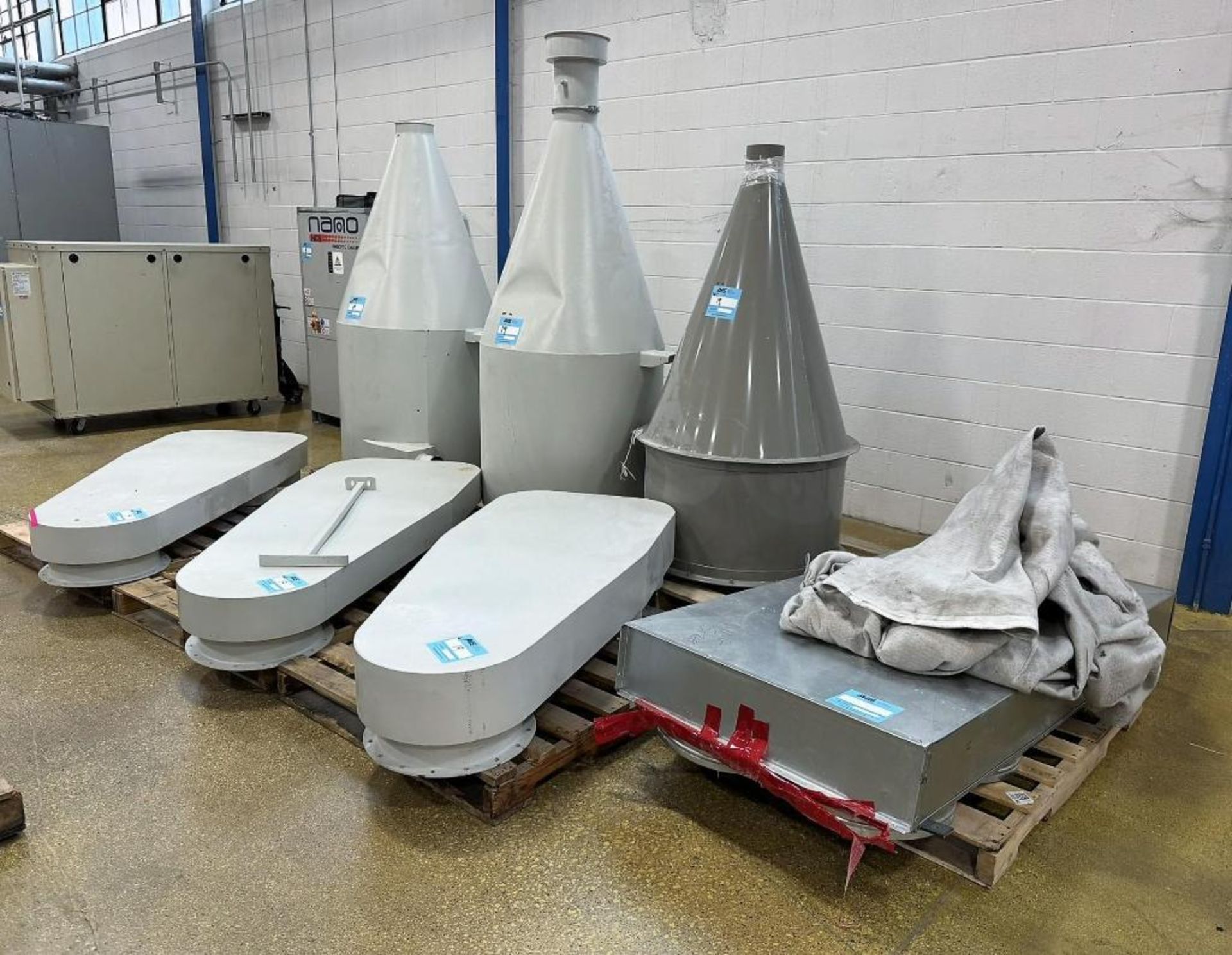 Sock Filter Process Hanging Sock Filter Lot Consisting Of: (3) Cyclones, (4) sock filter ...