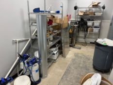 Lot Consisting Of: (3) Metro Racks. With assorted hardware, bungee cords, stainless steel filter hou
