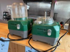 Lot Of (2) Avamix Revolution Food Processor Bases & Accessories, Model VC60CN.