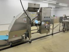 Urschel Laboratories TranSlicer Cutter, Model# TRS-2500, Serial# 128. With panel & assorted spare pa
