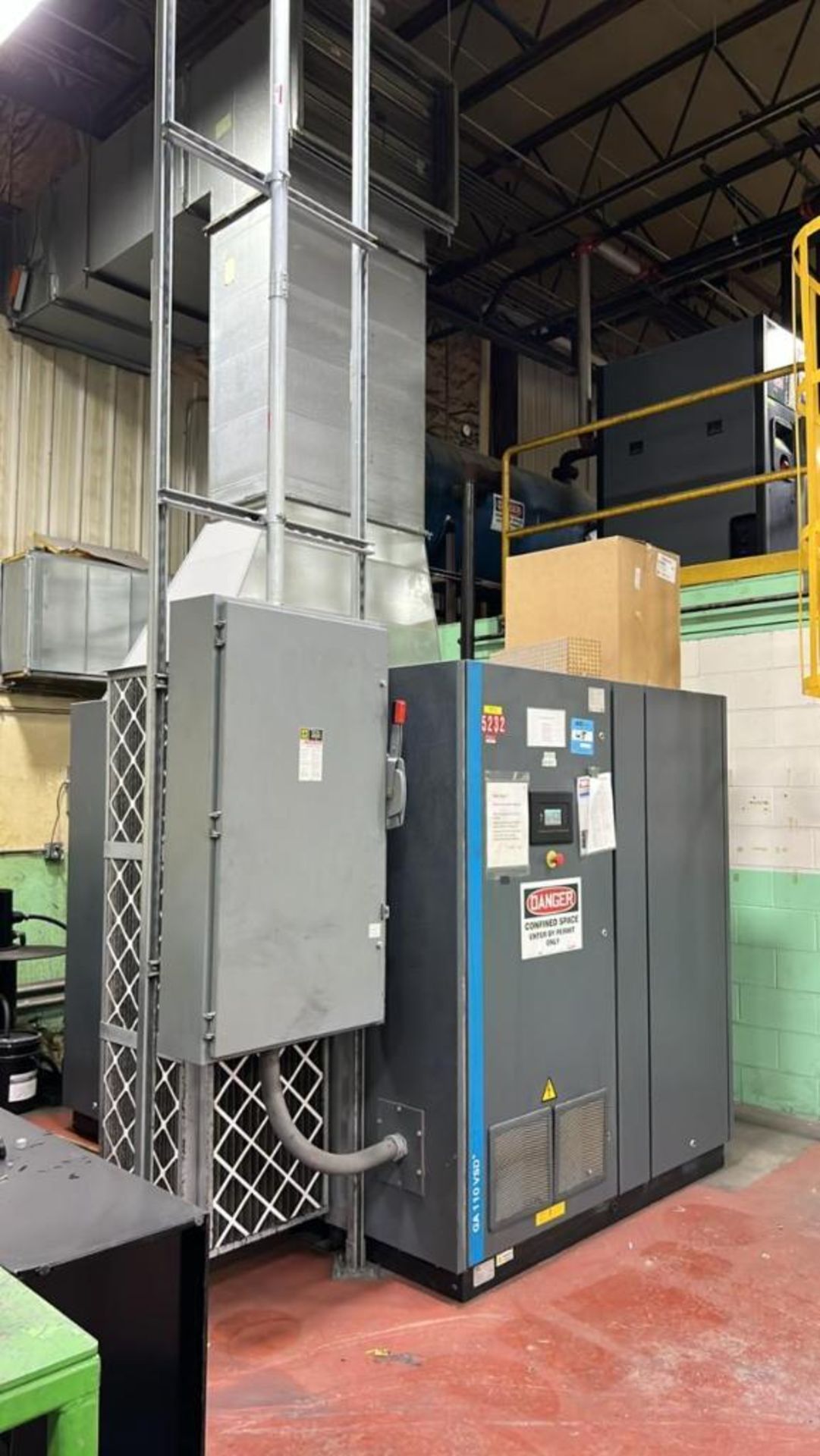 Atlas Copco GA 110 VSD+ Rotary Screw Air Compressor, S/N AFP274682 ...