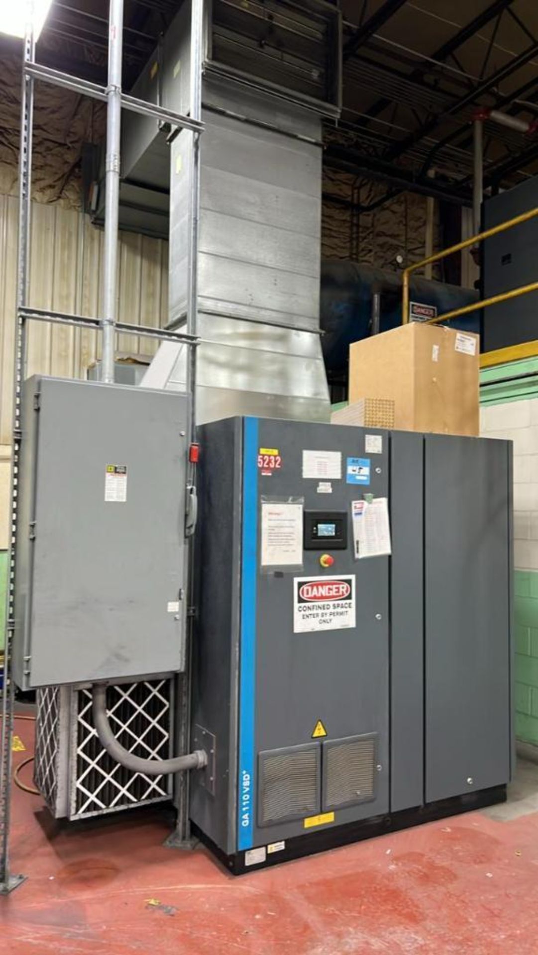 Atlas Copco GA 110 VSD+ Rotary Screw Air Compressor, S/N AFP274682 ...