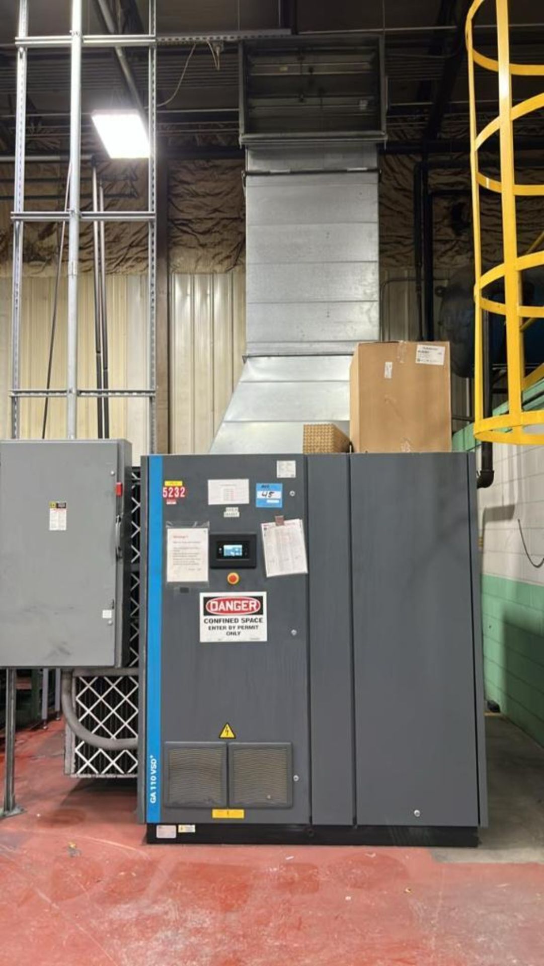 Atlas Copco GA 110 VSD+ Rotary Screw Air Compressor, S/N AFP274682 ...