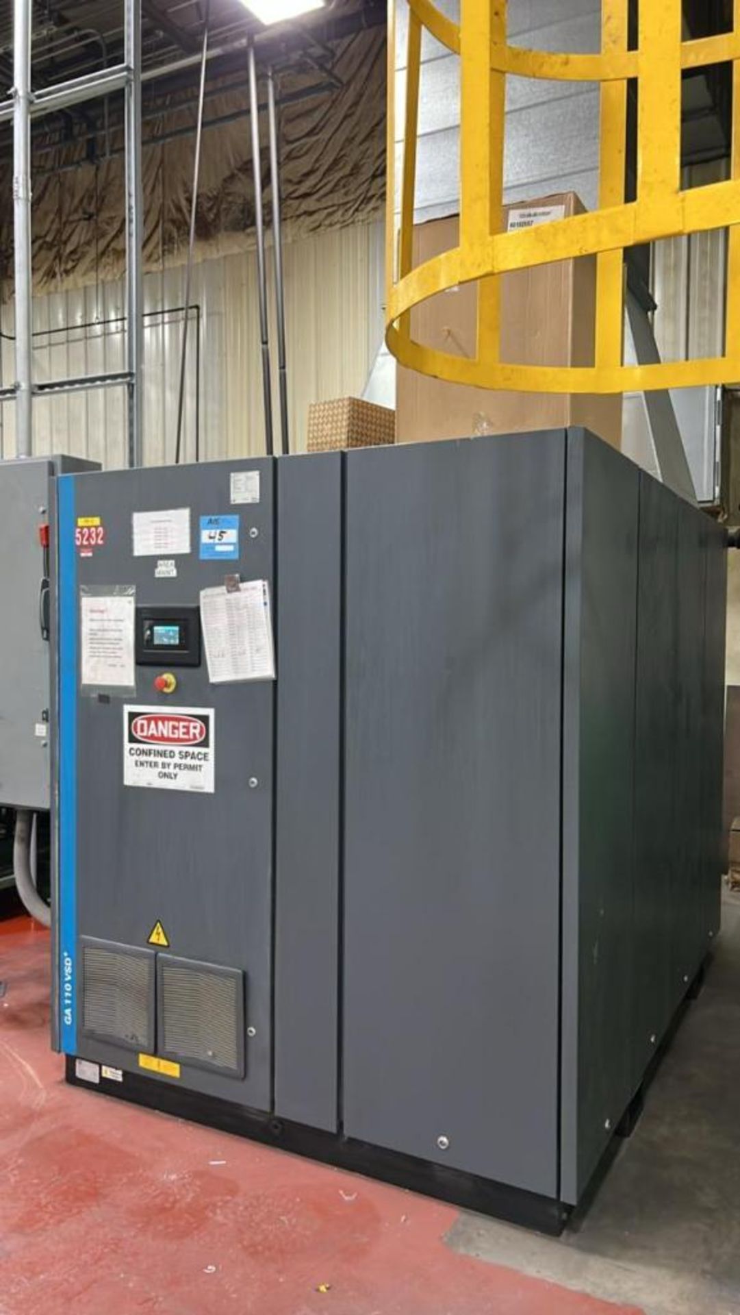 Atlas Copco GA 110 VSD+ Rotary Screw Air Compressor, S/N AFP274682 ...