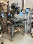Walker-Turner Radial Drill Press, Model# 1616-2, Serial# 0000500. With T-Slot Table, and Accessories