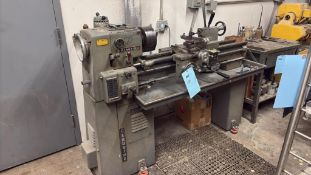 Flame Hardened Bed Ways Clausing Lathe, Model# 5914, Serial# 507773.