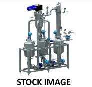 Deutsche Process Stainless Steel Wipe Film Evaporator, ASME# U#53755, Year 2019. Consisting of (1) c