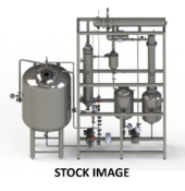 Deutsche Process Stainless Steel Rising Film Evaporator, ASME# U#53755, Year 2019. Consisting of (1)
