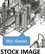 Deutsche Beverage 304 Stainless Steel Mol Sieve System. Consisting of (4) filter housings, (1) surge